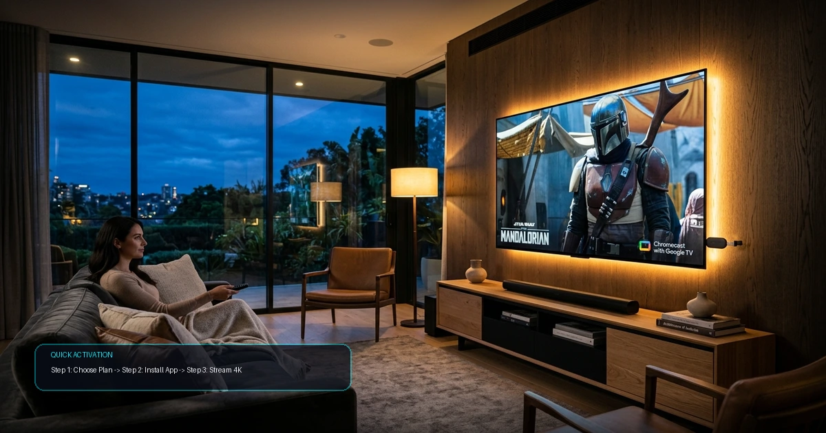AU IPTV Quick 4-Step 2-Minute Setup Process on Smart TVs, Fire Stick and Apple TV in Australia